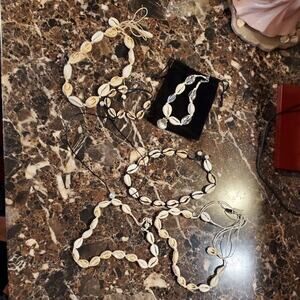 NEW‎ Seashell necklace bracelet bundle 3